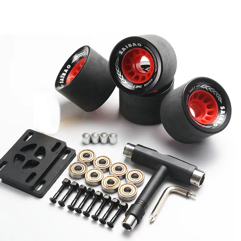 Long Board Dance Board Skateboard Wheel Double Rocker Brush Street