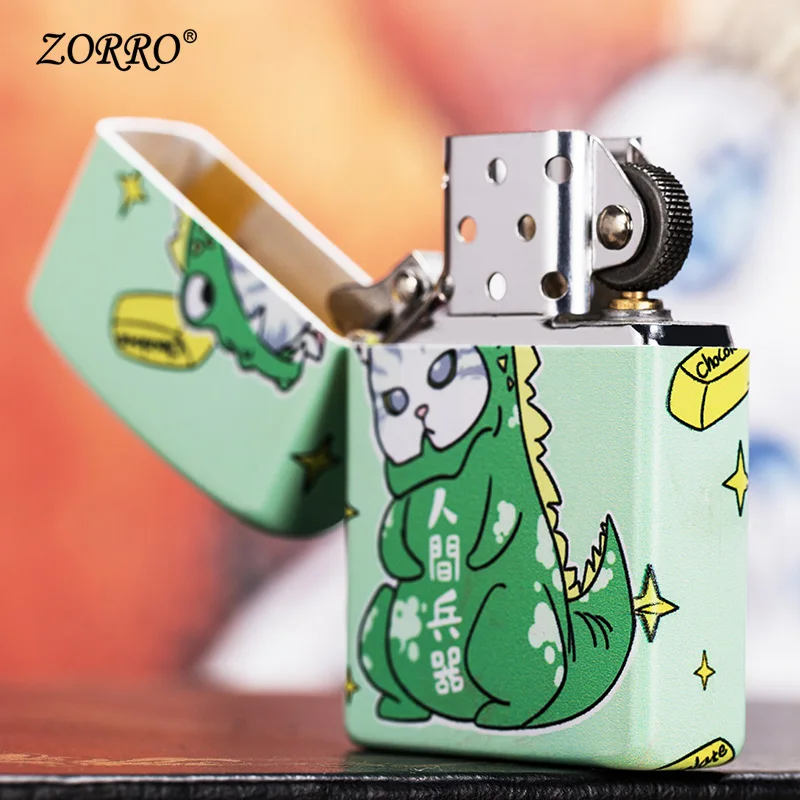 Zorro kerosene lighter, national trend of personality, creativity, cute weapon of the world, kerosene lighter,