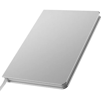 

Aluminum Cover Writing Notepad,Soft Copy Diary,Hardcover Metal Small Executive Notebook,for Office and Daily Events