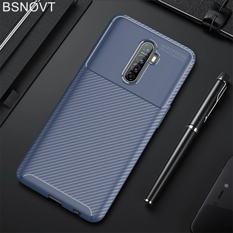 

For OPPO Reno Ace Case Soft Silicone Slim Carbon Fiber Shell 6.5 inch Anti-knock Case For OPPO Reno Ace Cover For OPPO Reno Ace