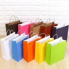 10 шт бумажные пакеты Подарочная упаковка перерабатываемая Свадебная вечеринка конфеты ювелирные изделия еда Хлеб сумки крафт-бумага хозяйственные сумки