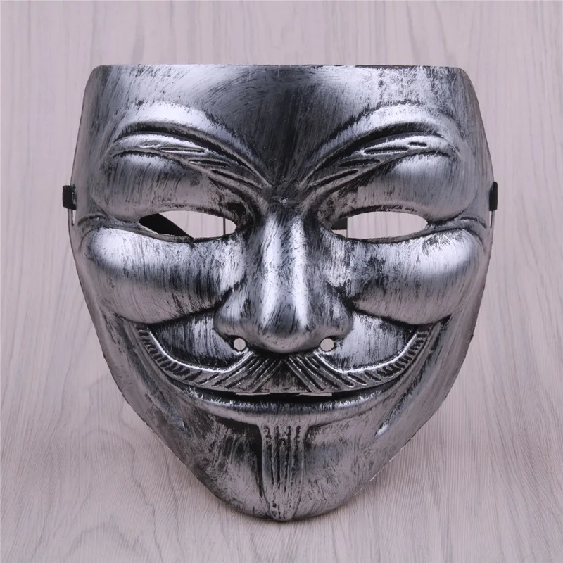 NEW Movie Cosplay V for Vendetta Hacker Mask Anonymous Guy Fawkes Halloween Christmas Party Gift for Adult Kids Film Theme Mask homemade halloween costumes Cosplay Costumes