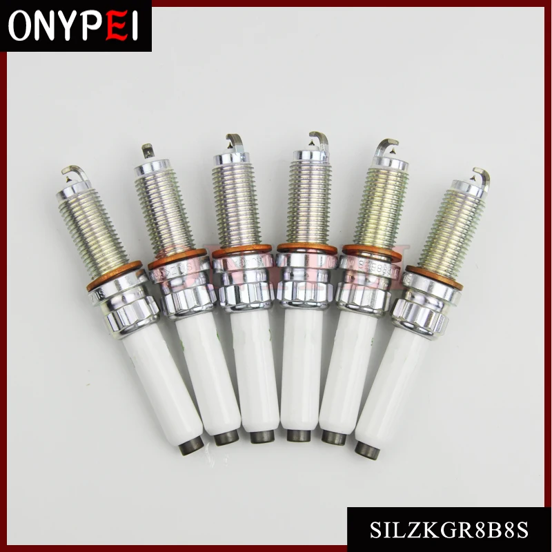 6pcs/lot Iridium Spark Plug 12120040551 SILZKGR8B8S For BMW 230i 320i