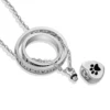 No Longer By My Side,Forever In My Heart Cremation Jewelry Stainless Steel Heart Urn Necklace Ashes For Human/Pet 2