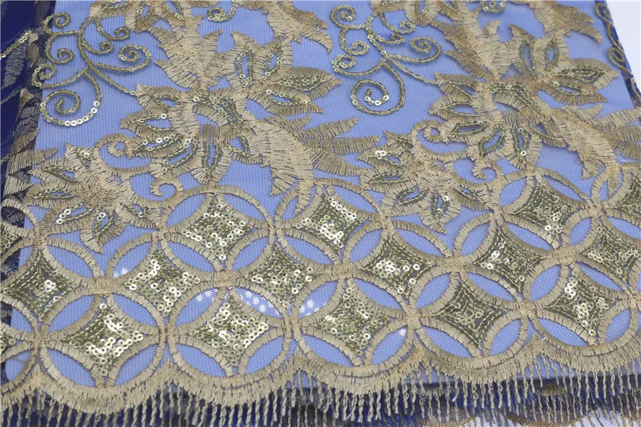 Зеленый 5Yds с блестками индийская кружевная ткань красная нигерийская сетка вуаль тюль Гипюр кружево Африканское женское вечернее платье Блестки Ткань