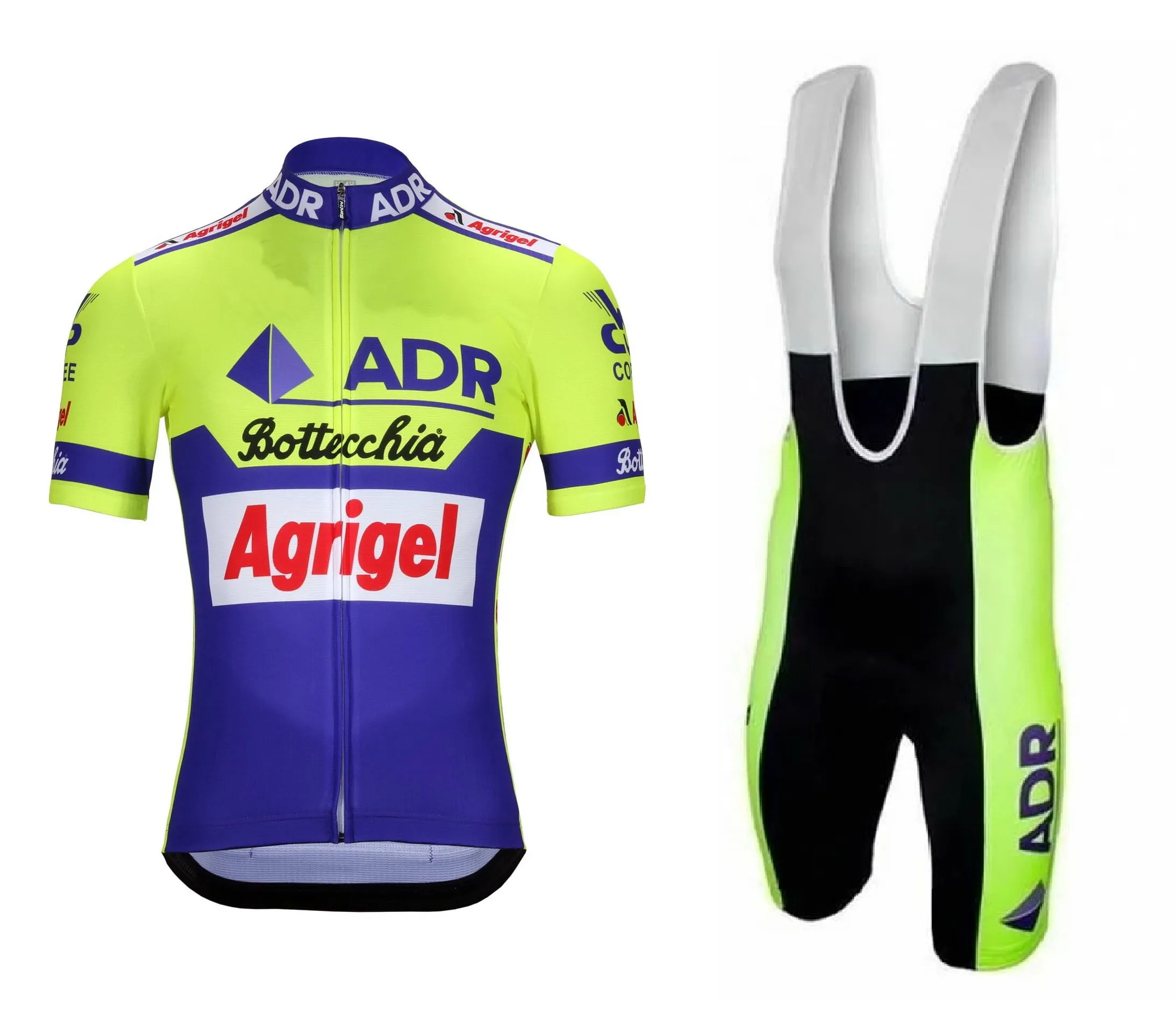 

ADR AGRIGEL BOTTECCHIA Retro Classic Cycling Jerseys Set Racing Bicycle Summer Short Sleeve Clothing Kit Maillot Ropa Ciclismo