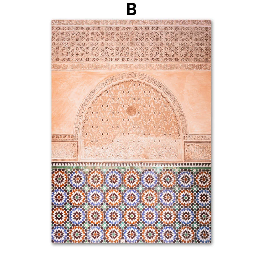 Wall-Art-Canvas-Painting-Moroccan-East-Gate-Arabic-Style-Nordic-Posters-And-Prints-Wall-Pictures-For (4)