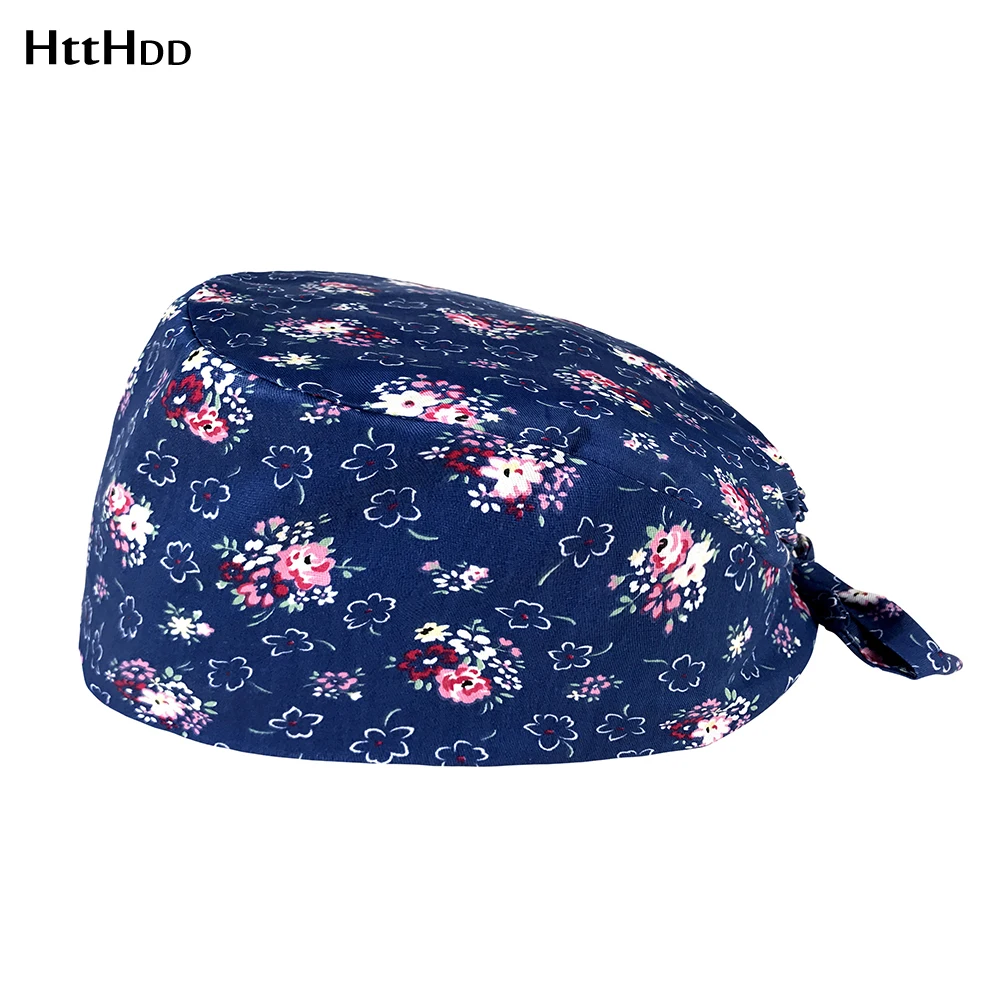

Male and female Laboratory work Dust Scrub hat Breathable Pet grooming working adjustable Scrubs caps Beautician scrubs top