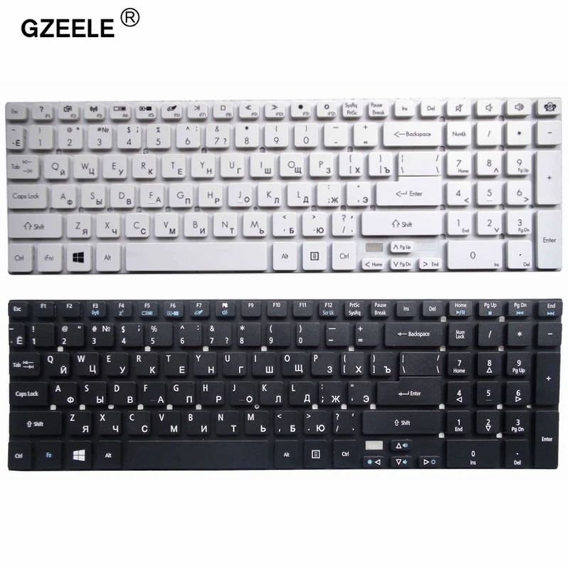 GZEELE Русская клавиатура для Packard Bell EasyNote TV11 TS11 LV11 LS11 P7YS0 P5WS0 TS13SB TS44HR TS44SB TSX66HR TSX62HR TV11C ру