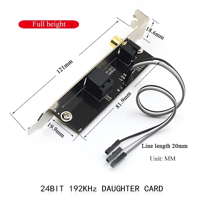 CIRMECH Optical Fiber Coaxial Digital Sound Card 24BIT 192KHz SPDIF Daughter Card DAC DTS Decoder Baffle For Desktop Motherboard audio decoder audio converter adapter audio converter audio adapter