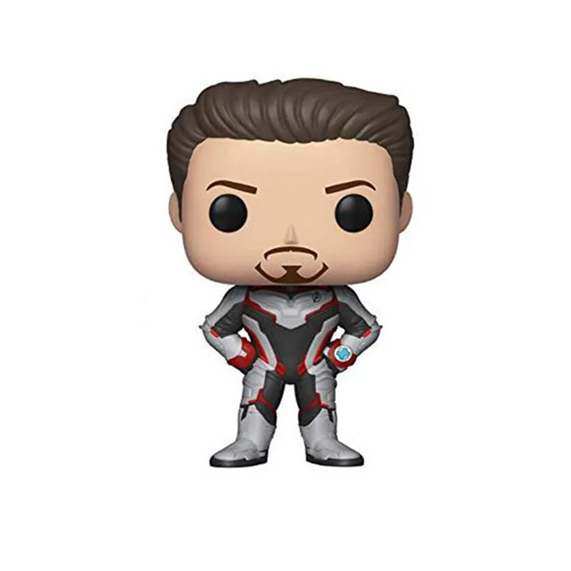 FUNKO POP Marvel Мстители Железный человек Тони Старк ПВХ фигурка Коллекционная модель игрушки для детей подарки на год F98