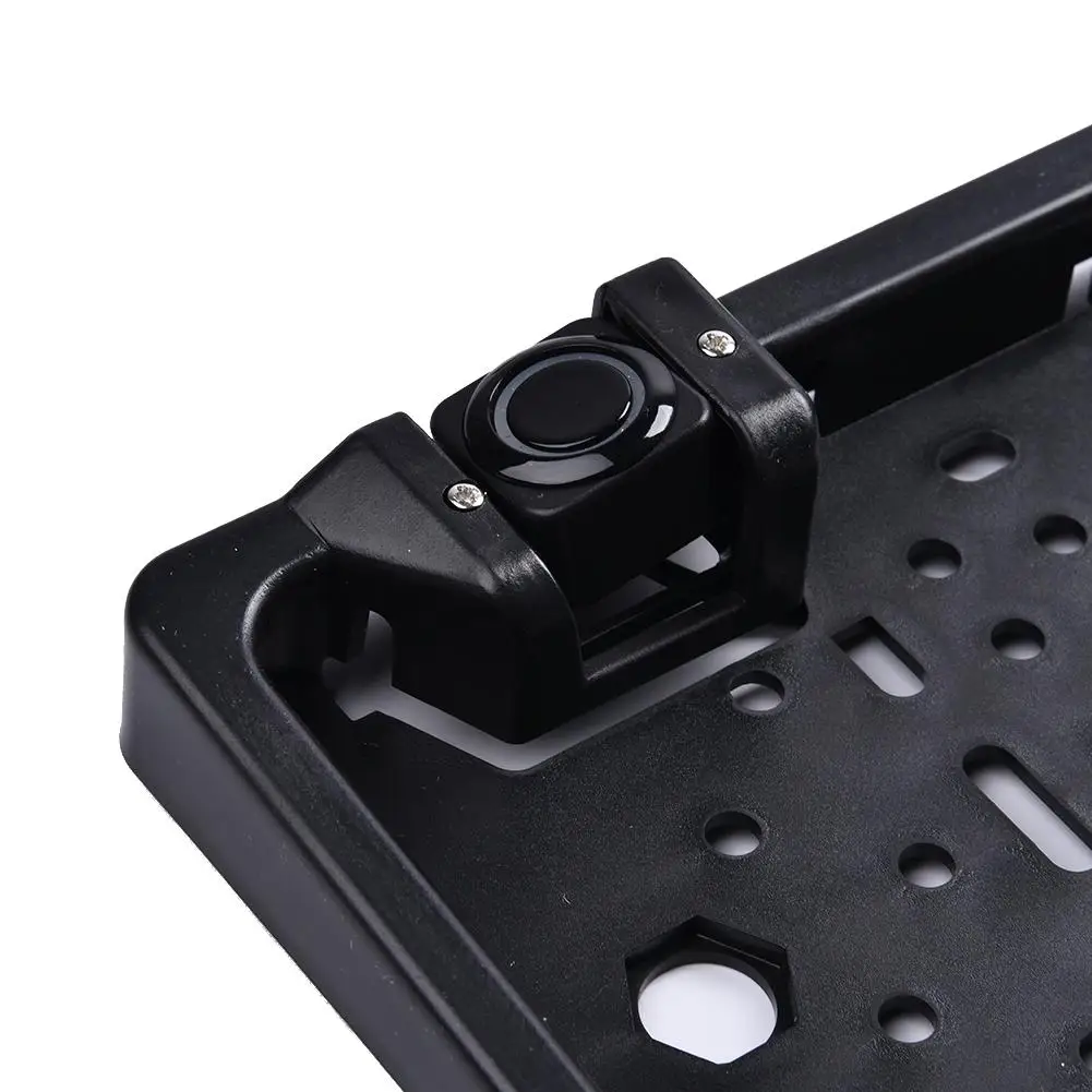 Auto Rearview System European License Plate Video Parking Sensor Reversing Radar With HD Rear View Backup Camera