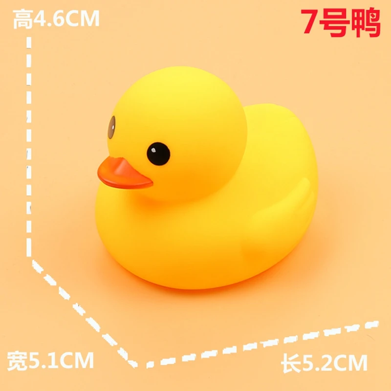ZWX146-06 Игрушка для купания в виде уток, милая игрушка для ванной, для детей, для купания, желтая утка, забавное животное, поплавок, животное, резиновая утка, детская игрушка, пляж - Цвет: ZWX146-06