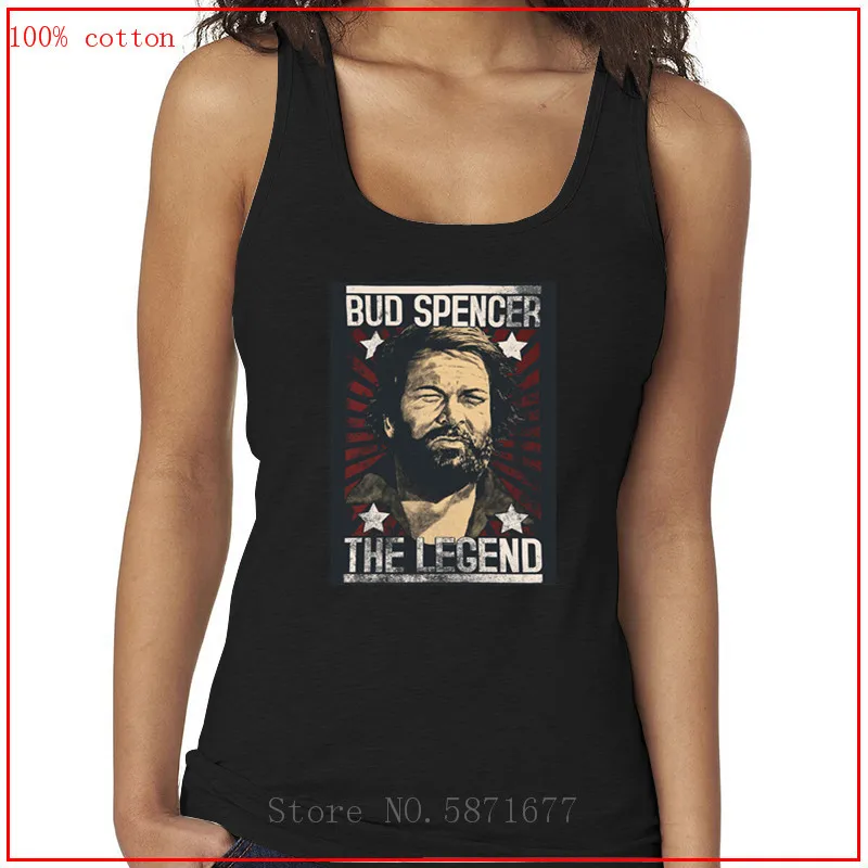 Bud Spencer impresión Sexy chaleco camisola tanque Tops verano, las mujeres T camisa Mujer Tops halter brandy meville sexy mujeres|Camisetas sin - AliExpress