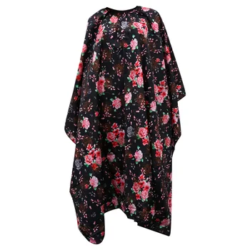 

1pc Adult Rose Pattern Printing Barber Cloak Hair Dressing Apron Haircut Cape Haircut Gown for Hair Salon