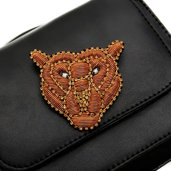 

Indian silk embroidery patch tiger leopard animal cartoon patches for hats bag badges applique patches for clothing VP-1272