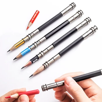 1 Pcs Adjustable Dual Head /Single Head Pencil Extender Holder Sketch School Office Painting Art Write Tool for Writing Gift