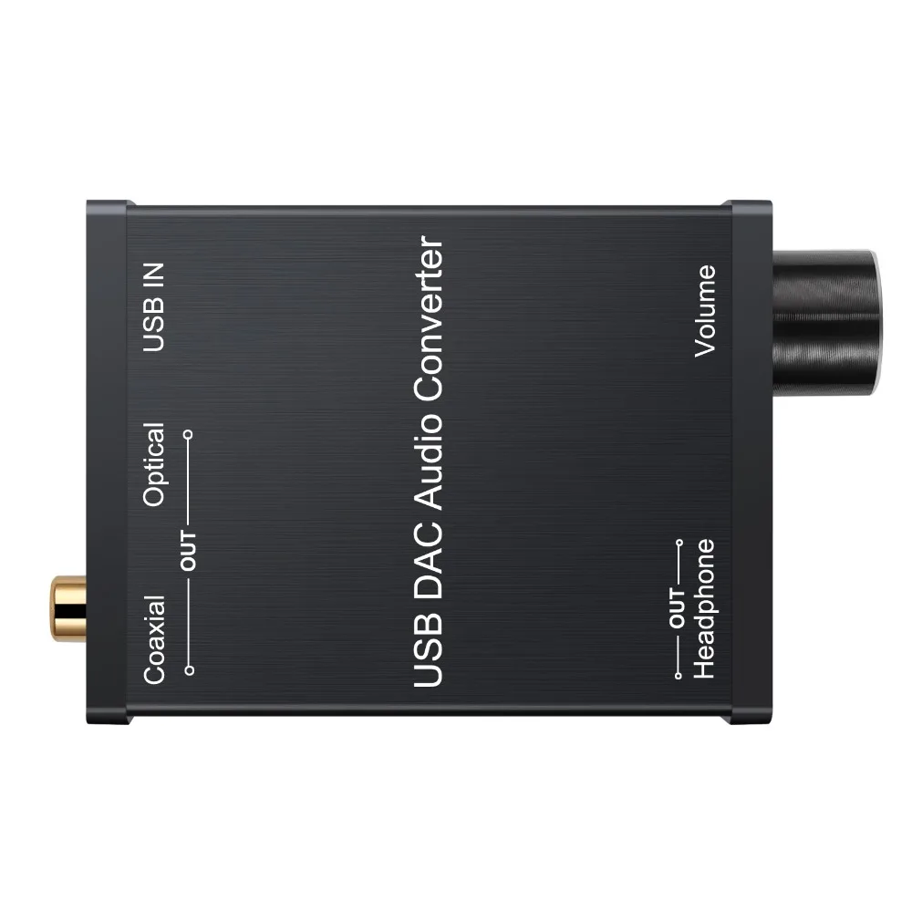 Neoteck USB DAC аудио конвертер USB в Коаксиальный S/PDIF преобразователь цифровой в аналоговый сигнал с усилителем для наушников USB звуковая карта