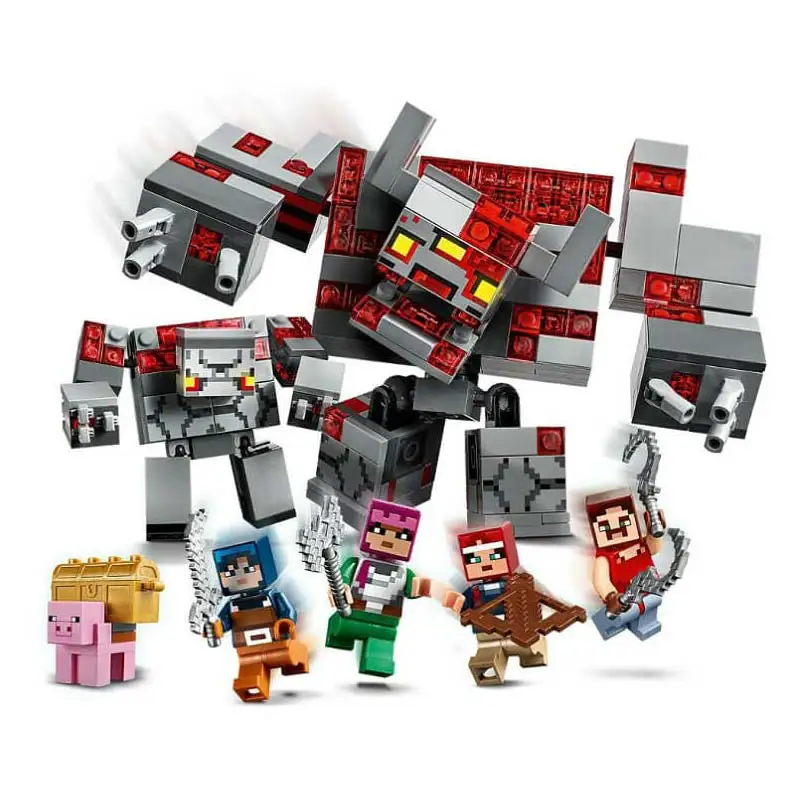 Redstone Battle Building Blocks With Heroes Action Figures Compatible My World Bricks Set Gifts Toys 21163 Redstone Battle Building Blocks With Heroes Action Figures Compatible My World Bricks Set Gifts Toys 21163