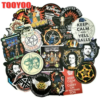 

10/50Pcs/set TV Series Supernatural Waterproof Stickers For Guitar DIY TOY Bicycle Car Skateboard Snowboard Laptop Luggage