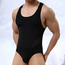 Корректирующее Утягивающее нижнее белье для тела, боди для мужчин, корсет со льдом, высокая эластичность, цельная одежда, Корректирующее белье