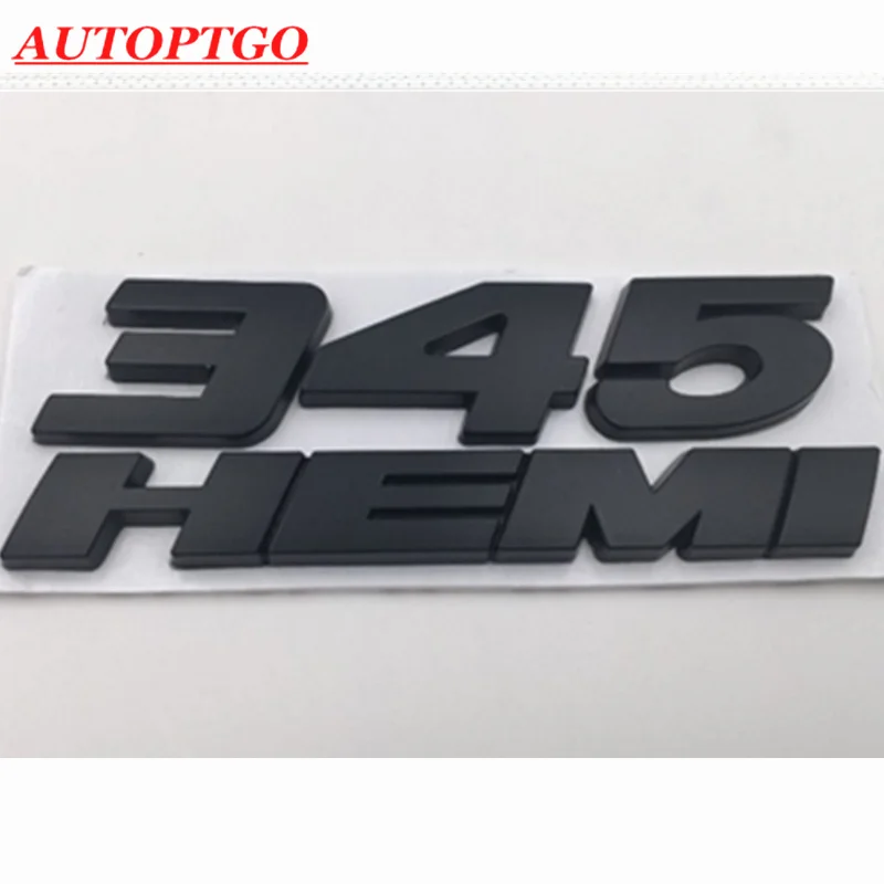 Подходит для большинства DODGE CHRYSLER 345 HEMI эмблема КРЫЛО боковой знак стикер металл черный ram SRT 345 HEMI эмблемы