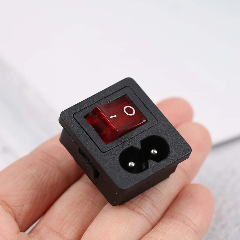 Rocker Switch Fused Inlet Power Socket Fuse Switch Connector Plug Connector Plug Connector Dielectric Intensity > 2000V AC/MIN
