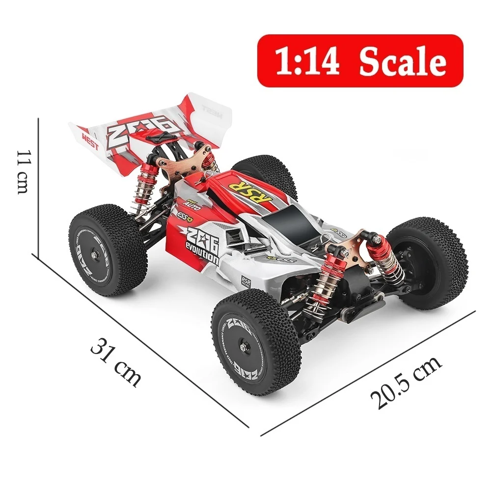 Wltoys 144001 1/14 полноприводный сплав 60 км/ч высокоскоростной Радиоуправляемый багги