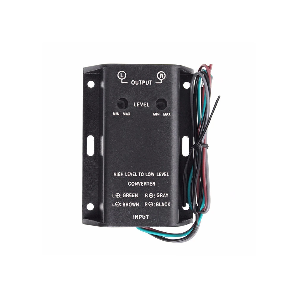 HIGH TO LOW Adapter Universal Tweeters Audio Converter Amplifier Car Mounted Practical Output Stereo Adjustable Easy Install |