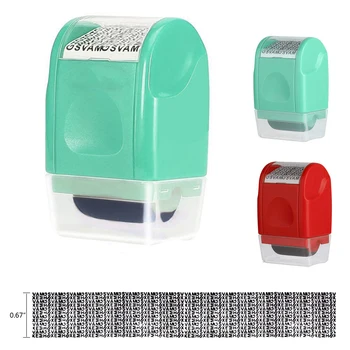

SOONHUA Identity Privacy Protection roller stamp Information Coverage Data Protector Messy Code Roller Stamp