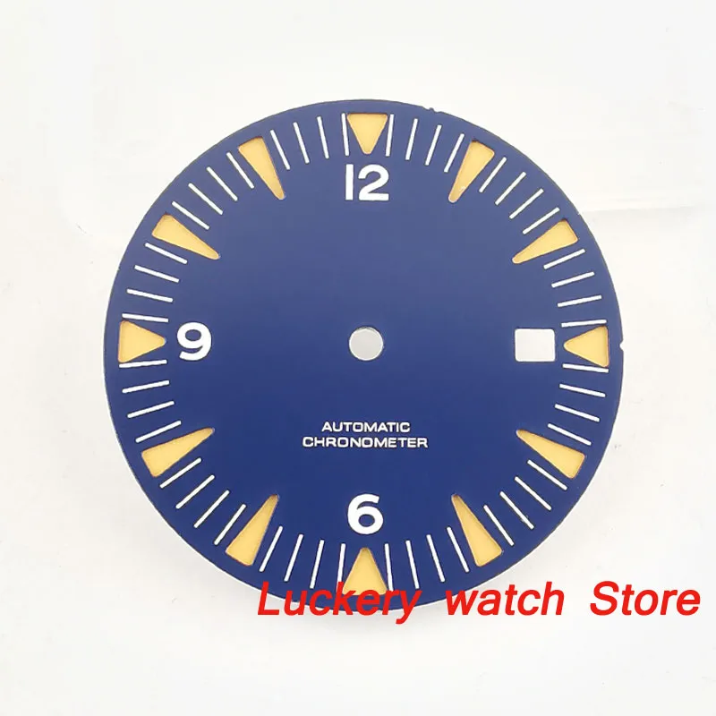 31 мм синий циферблат подходит для Miyota 8215 Mingzhu DG2813 ETA2824 2836 movement BP23|Ремонтные