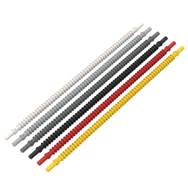 1 PCS MOC blocks 57539 Two-end thin shaft ribbed soft rod ldd57539 Building Blocks Parts DIY Educational High-Tech Parts Toys 1