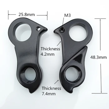 

10pc mtb bicycle Derailleur Gear hanger road alloy bike Derailleur Hangers with screws 12mm axle for Cannondale Topstone A18