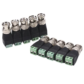

2020 10pcs Tester IP camera FC Security Terminal Block Mini Coax CAT5 To Camera CCTV BNC Video Connector Adapter for POE CCTV