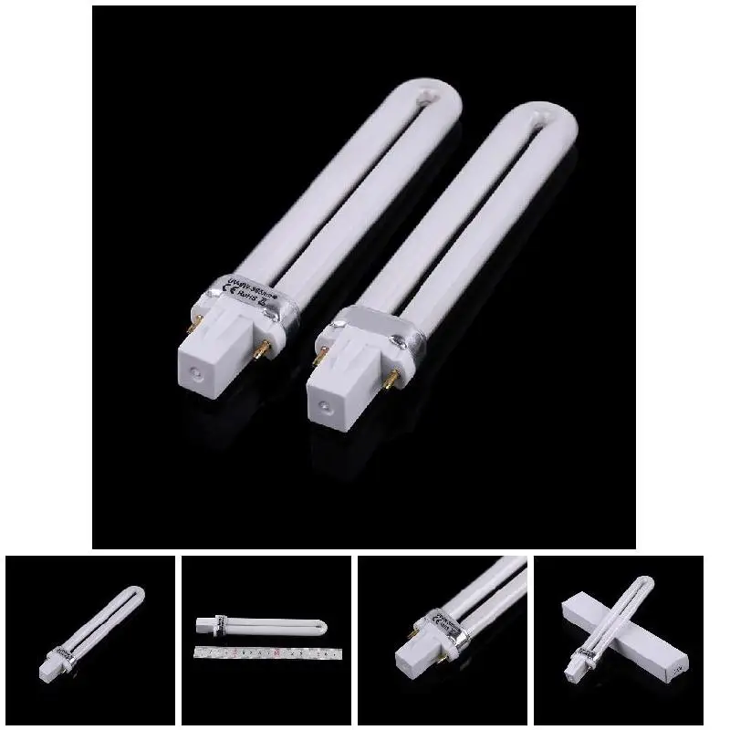 4 Pcs 9W Nail UV Gel Machine Lamp Light Bulb Tube for Electronic Dryer Replacement 998 |
