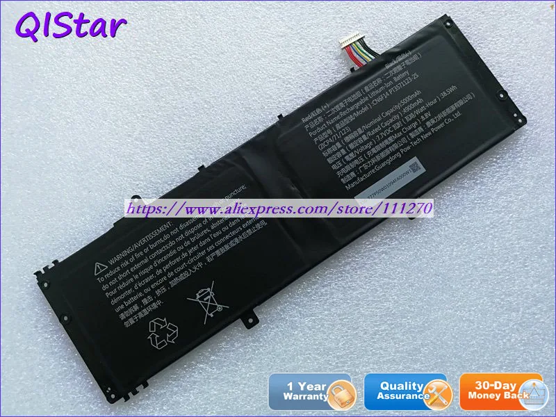 QISTAR 7,7 V 5000mAh 38,5 WH подлинный CN6F14-PT3571123-2S Аккумулятор для ноутбука