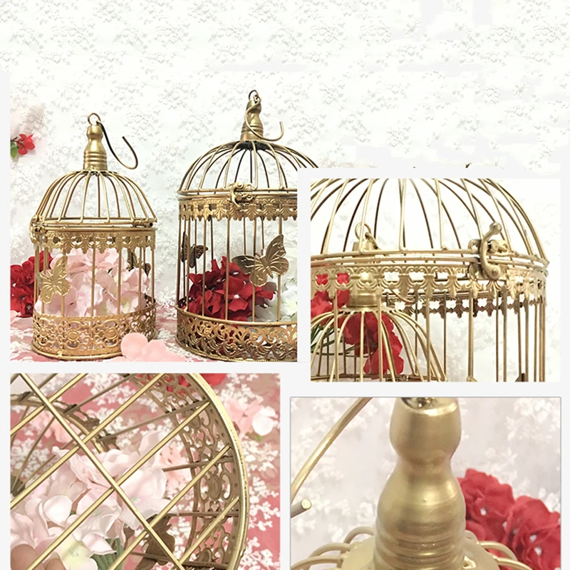 Modern Metal Birdcage Iron Birdcage Wedding Decoration Flower Cage Decoration Flower Pot Succulent Birdcage 5