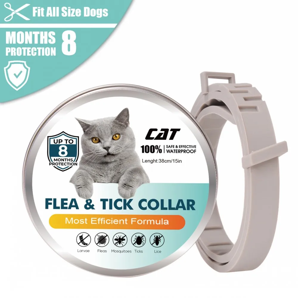 New Pet Cat Dog Collar Mosquitoes Repellent Collars Insect Control Ring Outdoor Protective Adjustable Flea And Tick Collar