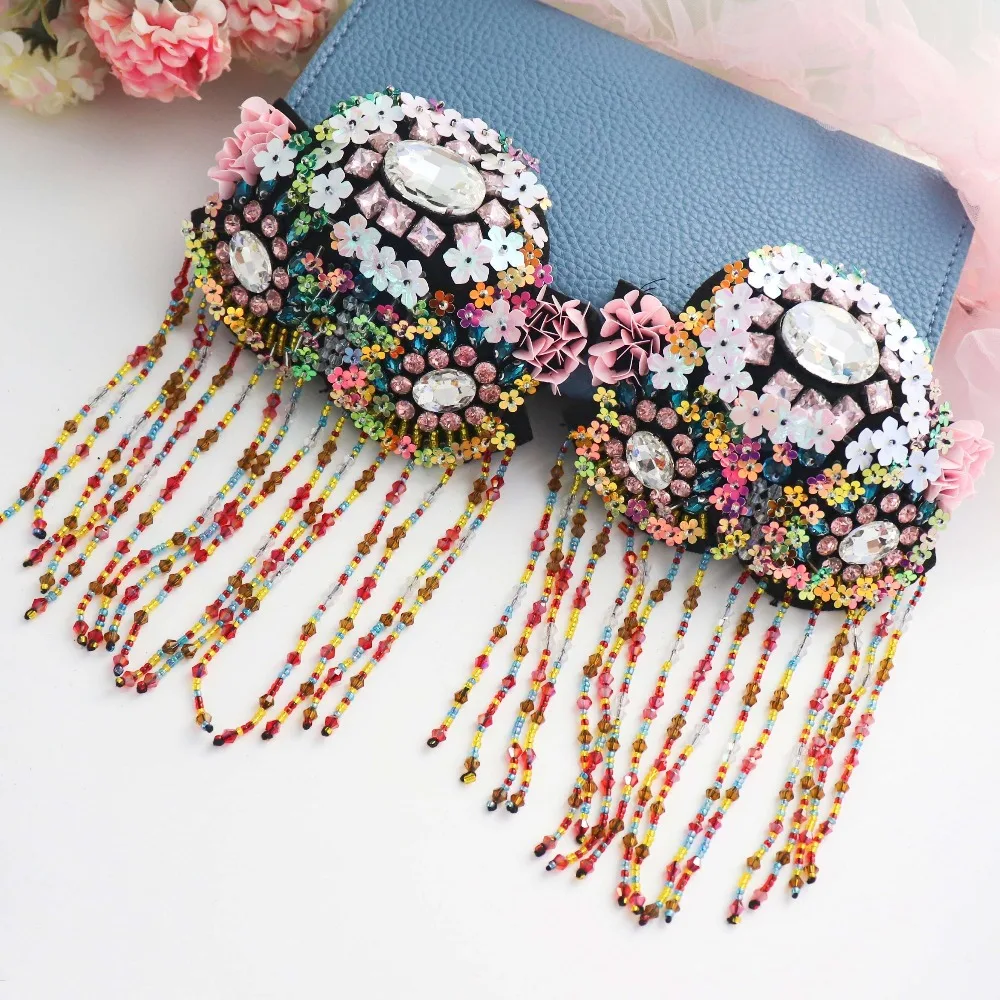 tassel beaded patches for jacket 5