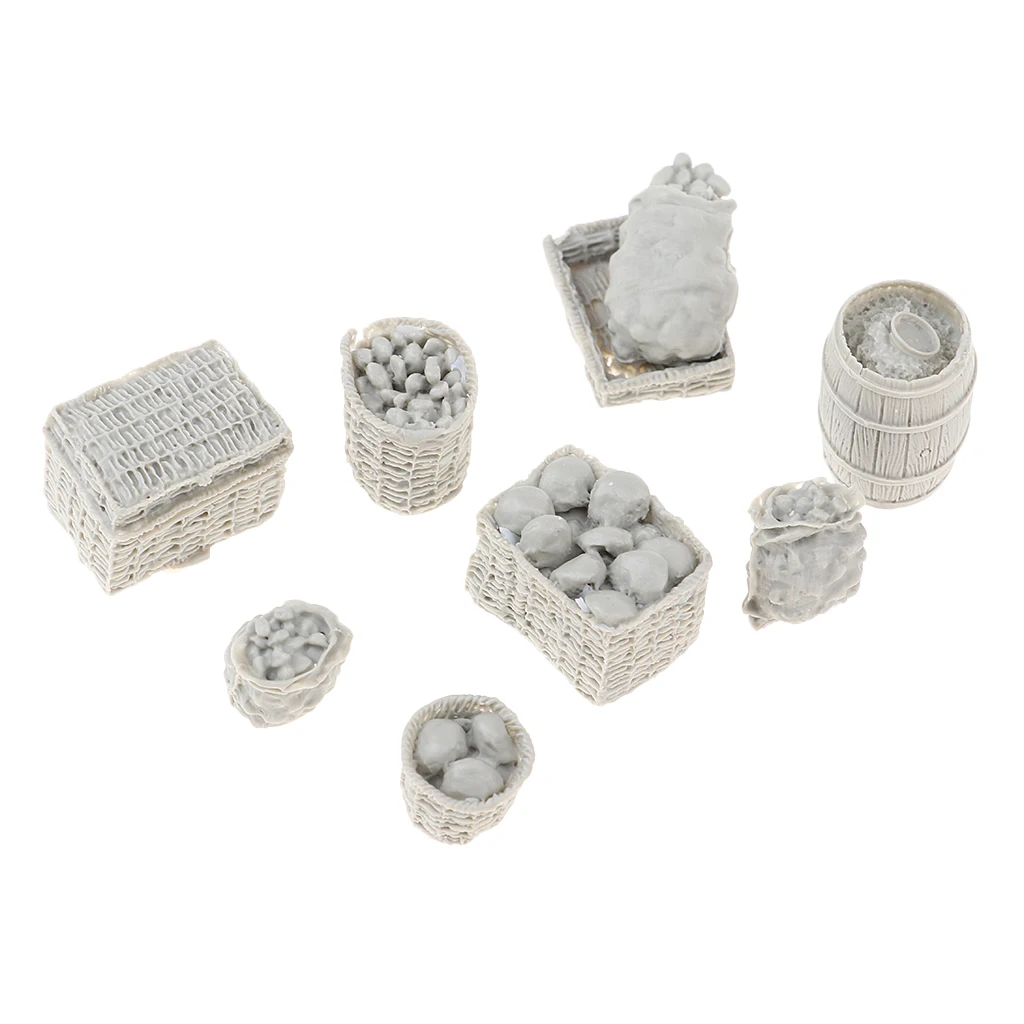 1/35 Scale Military War Food Supplies Basket for Diorama Scenery Build Props