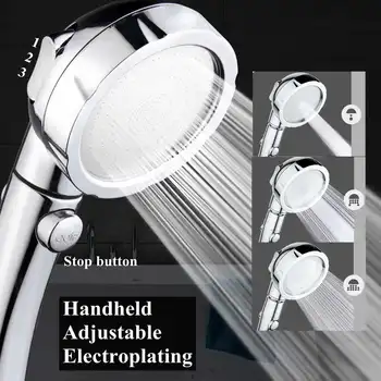 

Cheap shopping week temperature control shower head multicolor LED hot spring water saving high pressure bathroom shower head