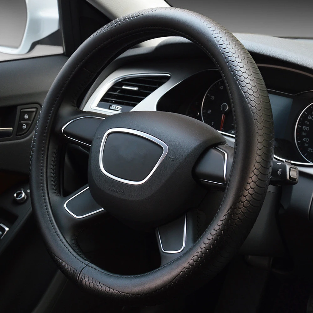 Черная искусственная кожа размер 38 см для BMW Audi Lada Ford Nissan Volkswagen VW Skoda Chevrolet и т.