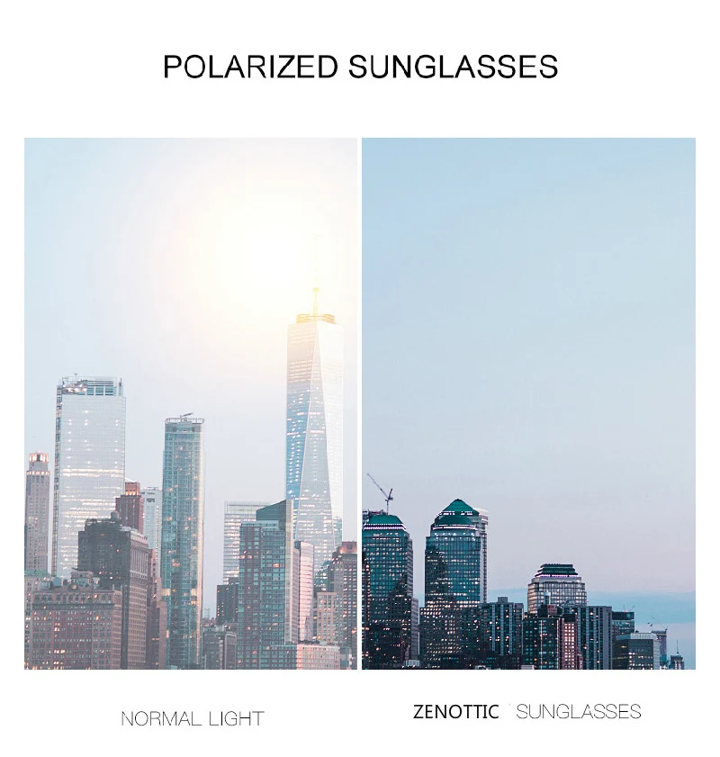 ZENOTTIC Aluminium Sport Polarisierte Sonnenbrille Für Männer Frauen Verspiegelte UV400 Anti-Glare Fahren Sonnenbrille – Detail 6