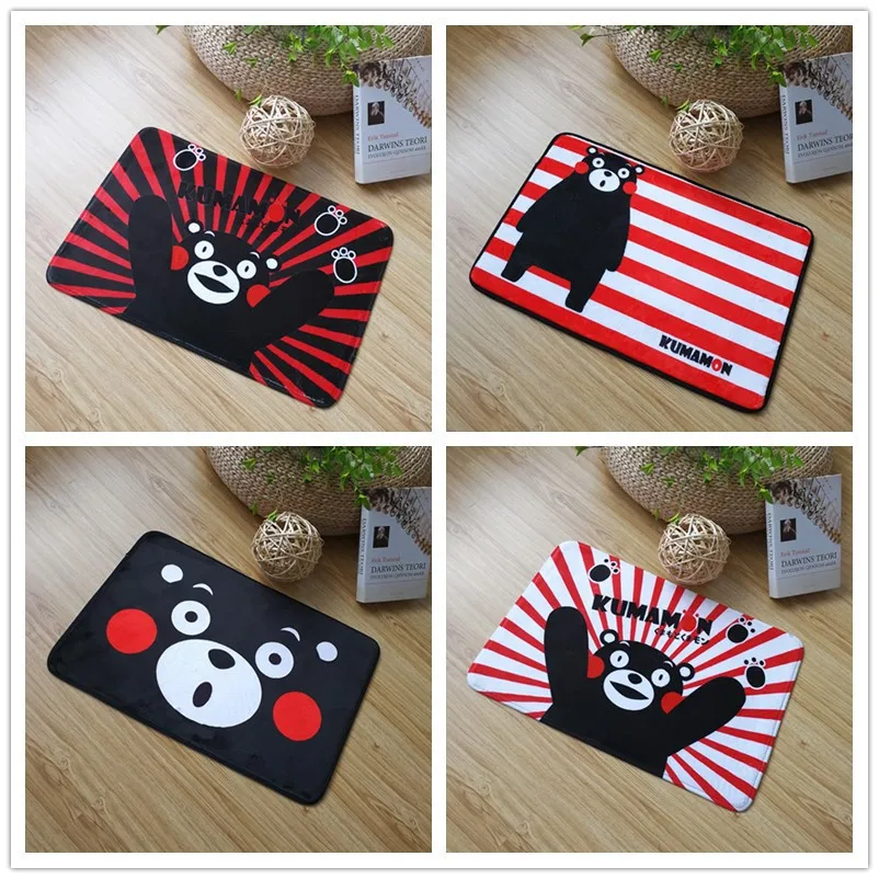 40x60 см мультфильм Kumamon медведь дверной коврик напольный коврик ковер домашний ковер отель Гостиная коврики противоскользящие