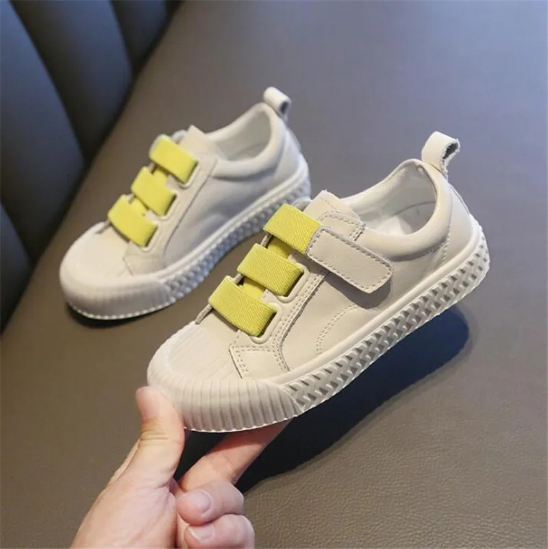white Weoneit/модные повседневные кроссовки для девочек; обувь для бега для мальчиков; детская повседневная обувь; спортивная обувь для мальчиков; CN 26-37 - Цвет: white