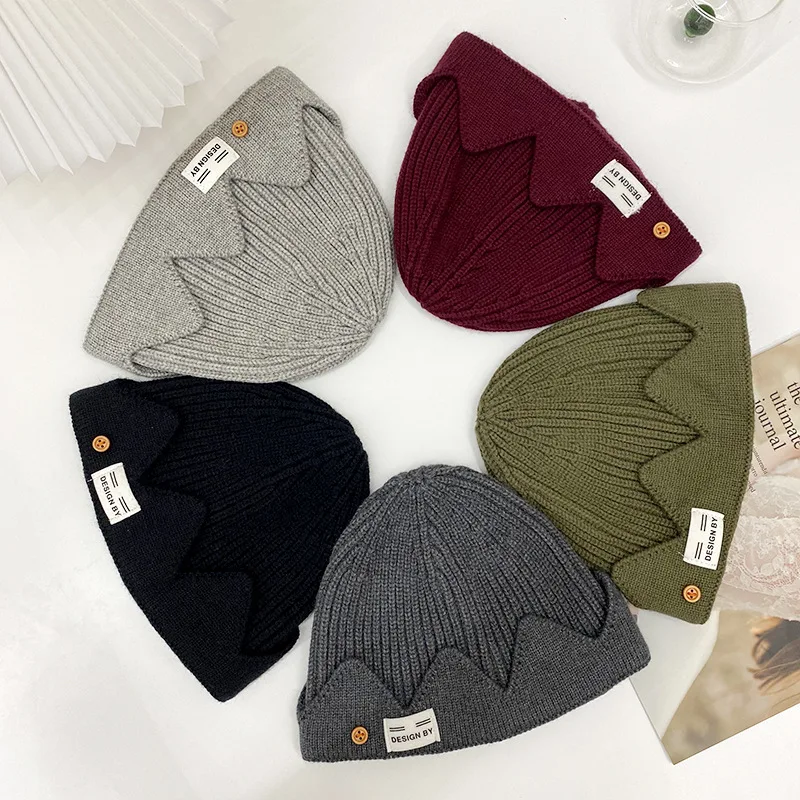 Hot Jughead Jones Riverdale Cosplay Hat Winter Warm Beanie Topic Exclusive Crown Knitted Cap Embroidered Dome | Тематическая одежда