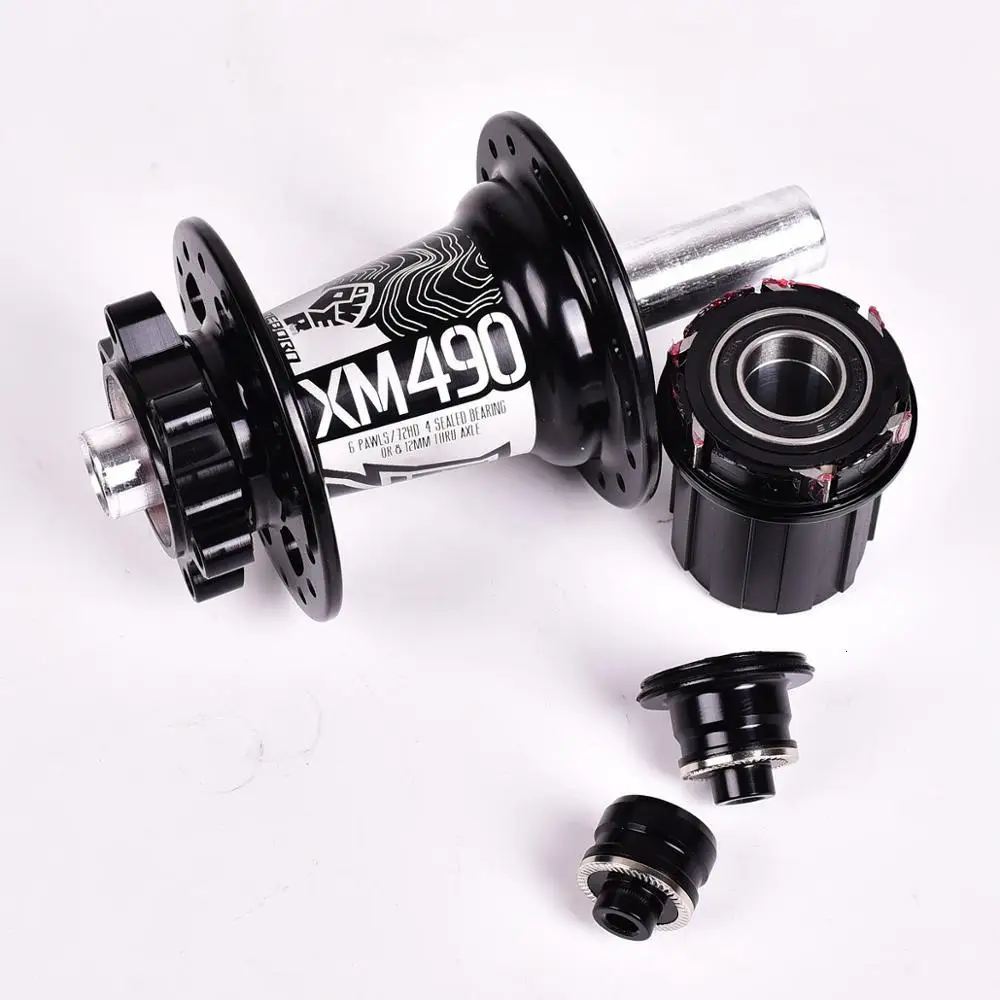 Koozer XM490 ступицы 4 подшипника MTB горный велосипед ступица задняя 10*135 мм QR 100*15 12*142 мм через 32 отверстия дисковый тормоз велосипедная ступица