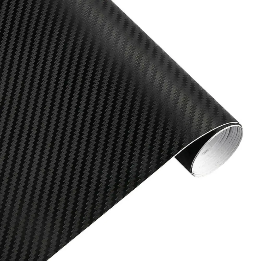 30cm x 127cm 3D 탄소 섬유 비닐 자동차 랩 시트 롤 필름 자동차 스티커 인테리어 데칼 오토바이 자동 스타일링 액세서리