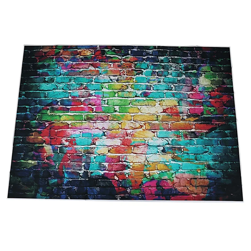 Hot 3C-7x5FT Graffiti Brick Wall Photo Backdrop Photography Background Studio Props