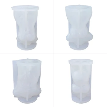 

DIY Human Body Art Mold Home Decor Female Male Body Silicone Resin Casting Mold Model Body Stand Ornaments Resin Molds